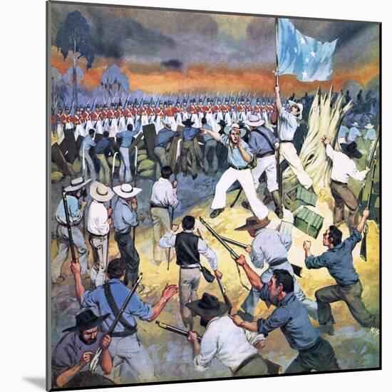 The Defence of the Eureka Stockade-Mcbride-Mounted Giclee Print