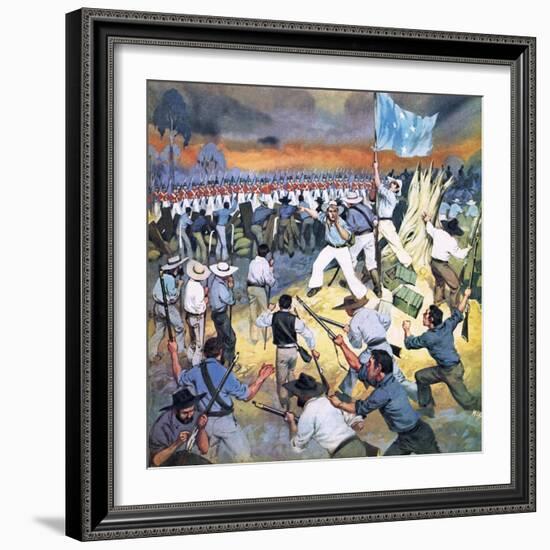 The Defence of the Eureka Stockade-Mcbride-Framed Giclee Print