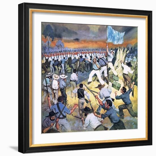 The Defence of the Eureka Stockade-Mcbride-Framed Giclee Print