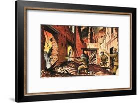 The Defense of Stalingrad During the Second World War-Dan Escott-Framed Giclee Print