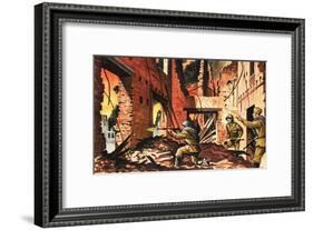The Defense of Stalingrad During the Second World War-Dan Escott-Framed Giclee Print