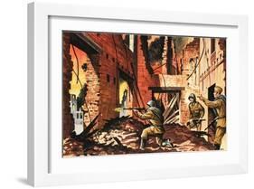 The Defense of Stalingrad During the Second World War-Dan Escott-Framed Giclee Print