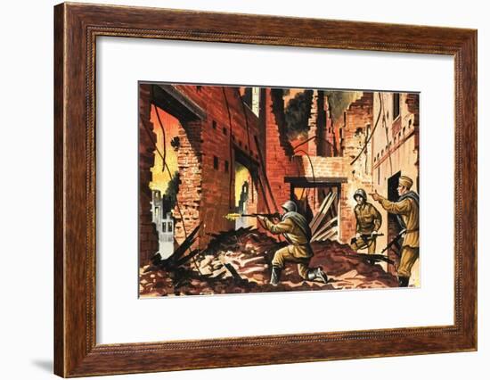 The Defense of Stalingrad During the Second World War-Dan Escott-Framed Giclee Print