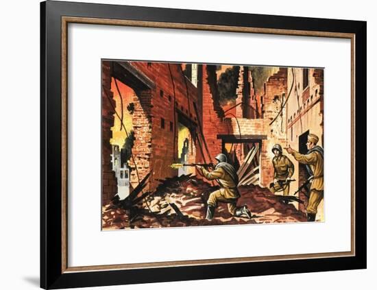 The Defense of Stalingrad During the Second World War-Dan Escott-Framed Giclee Print