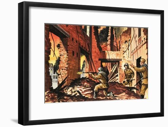 The Defense of Stalingrad During the Second World War-Dan Escott-Framed Giclee Print