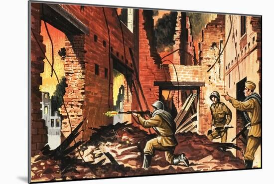 The Defense of Stalingrad During the Second World War-Dan Escott-Mounted Giclee Print