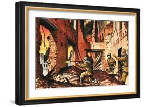 The Defense of Stalingrad During the Second World War-Dan Escott-Framed Giclee Print