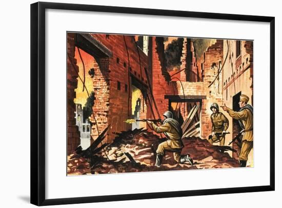 The Defense of Stalingrad During the Second World War-Dan Escott-Framed Giclee Print