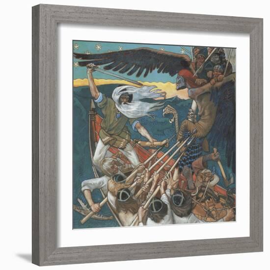 The Defense of the Sampo, 1896-Akseli Gallen-Kallela-Framed Giclee Print