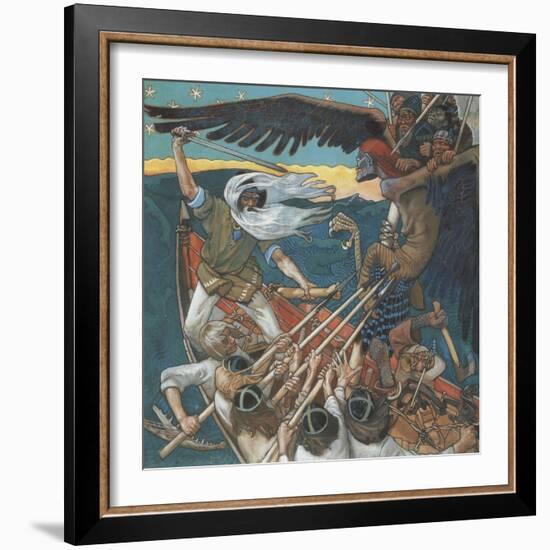 The Defense of the Sampo, 1896-Akseli Gallen-Kallela-Framed Giclee Print