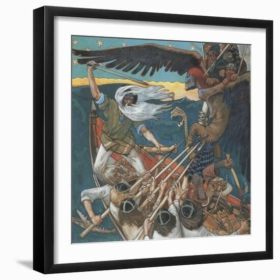 The Defense of the Sampo, 1896-Akseli Gallen-Kallela-Framed Giclee Print