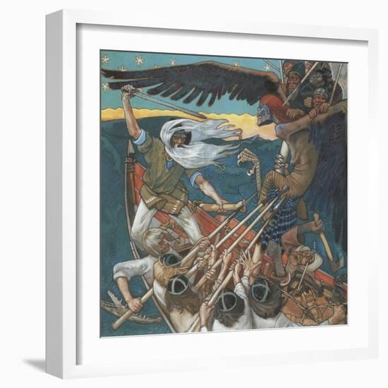 The Defense of the Sampo, 1896-Akseli Gallen-Kallela-Framed Giclee Print