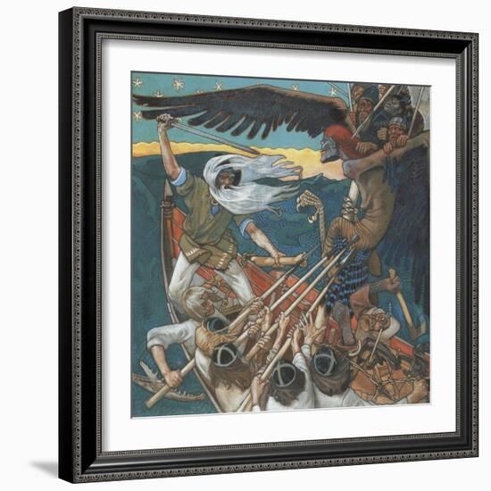 The Defense of the Sampo, 1896-Akseli Gallen-Kallela-Framed Giclee Print