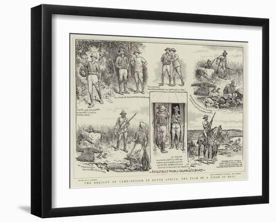 The Delight of Campaigning in South Africa, the Tale of a Piece of Soap-William Ralston-Framed Giclee Print