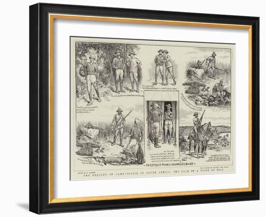 The Delight of Campaigning in South Africa, the Tale of a Piece of Soap-William Ralston-Framed Giclee Print