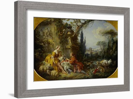 The Delights of Life in the Country-Francois Boucher-Framed Giclee Print