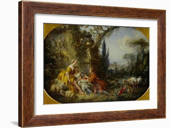 The Delights of Life in the Country-Francois Boucher-Framed Giclee Print