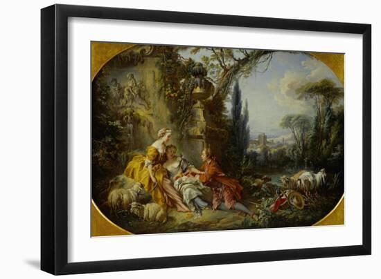 The Delights of Life in the Country-Francois Boucher-Framed Giclee Print