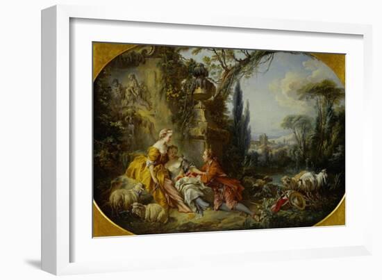 The Delights of Life in the Country-Francois Boucher-Framed Giclee Print