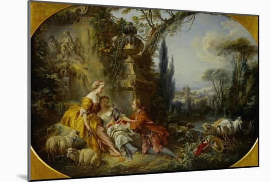 The Delights of Life in the Country-Francois Boucher-Mounted Giclee Print