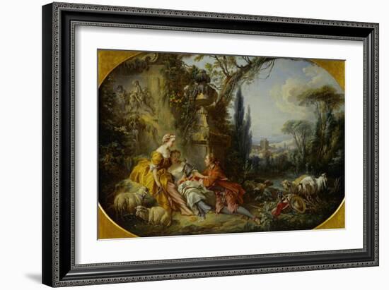 The Delights of Life in the Country-Francois Boucher-Framed Giclee Print