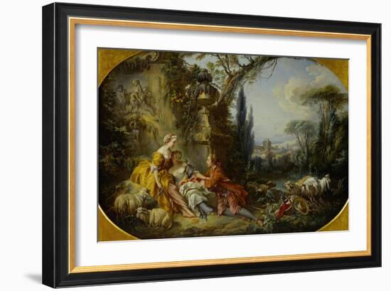 The Delights of Life in the Country-Francois Boucher-Framed Giclee Print