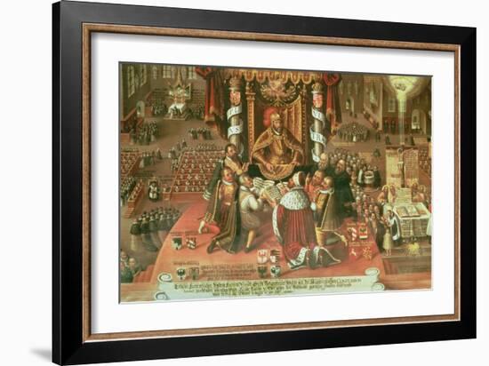 The Delivery of the Augsburg Confession, 25th June 1530, 1617-German School-Framed Giclee Print