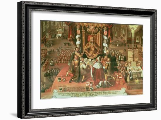 The Delivery of the Augsburg Confession, 25th June 1530, 1617-German School-Framed Giclee Print