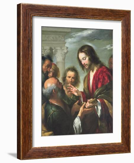 The Delivery of the Keys to St. Peter-Bernardo Strozzi-Framed Giclee Print