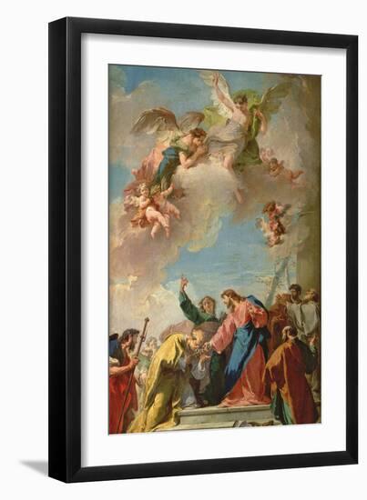 The Delivery of the Keys to St. Peter-Giovanni Battista Pittoni-Framed Giclee Print