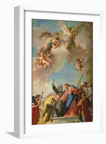 The Delivery of the Keys to St. Peter-Giovanni Battista Pittoni-Framed Giclee Print