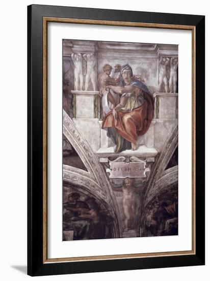 The Delphic Sybil-Michelangelo Buonarroti-Framed Giclee Print