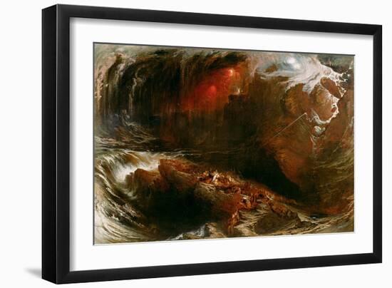 The Deluge, 1834-John Martin-Framed Giclee Print