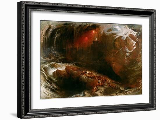 The Deluge, 1834-John Martin-Framed Giclee Print