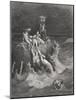 The Deluge, Illustration from Dore's 'The Holy Bible', Engraved by Pannemaker, 1866-Gustave Doré-Mounted Giclee Print