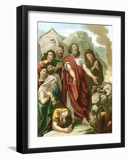 The Deluge or Flood, Mid 19th Century-null-Framed Giclee Print