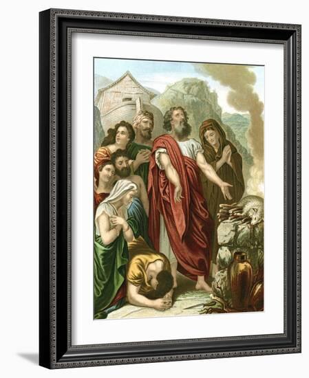 The Deluge or Flood, Mid 19th Century-null-Framed Giclee Print