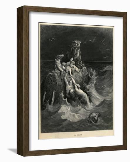 The Deluge or Noah's Ark-Gustave Doré-Framed Giclee Print