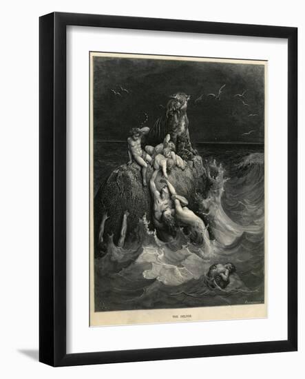 The Deluge or Noah's Ark-Gustave Doré-Framed Giclee Print