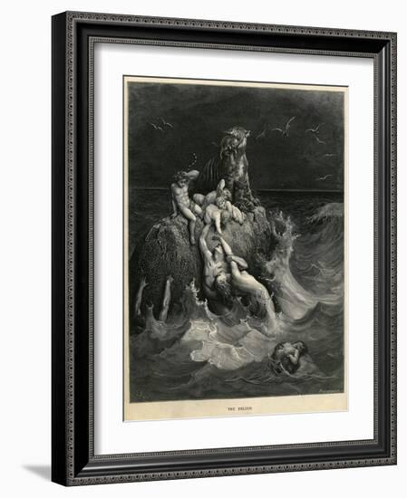 The Deluge or Noah's Ark-Gustave Doré-Framed Giclee Print