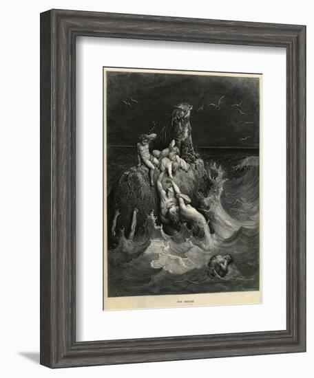 The Deluge or Noah's Ark-Gustave Doré-Framed Giclee Print