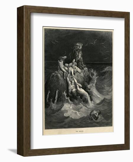 The Deluge or Noah's Ark-Gustave Doré-Framed Giclee Print