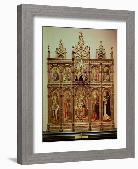 The Demidoff Altarpiece, 1476-Carlo Crivelli-Framed Giclee Print