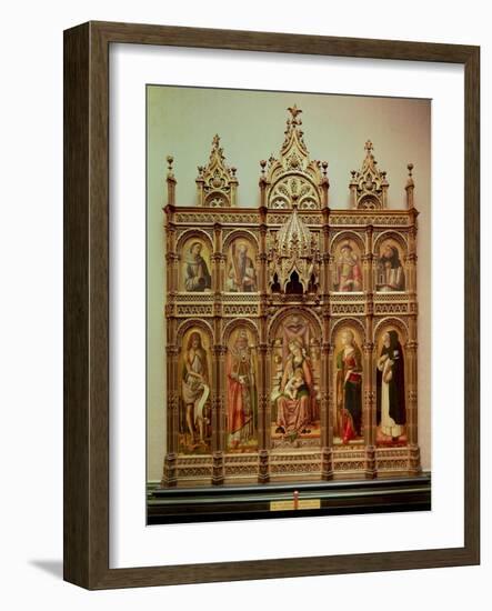 The Demidoff Altarpiece, 1476-Carlo Crivelli-Framed Giclee Print