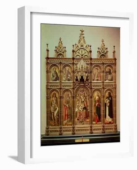 The Demidoff Altarpiece, 1476-Carlo Crivelli-Framed Giclee Print