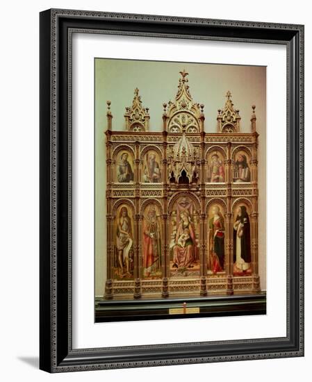 The Demidoff Altarpiece, 1476-Carlo Crivelli-Framed Giclee Print