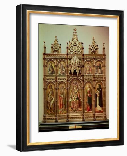 The Demidoff Altarpiece, 1476-Carlo Crivelli-Framed Giclee Print