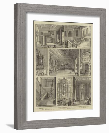 The Demolition of Northumberland House, Views of the Building-null-Framed Giclee Print