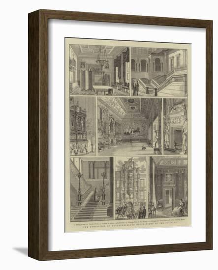 The Demolition of Northumberland House, Views of the Building-null-Framed Giclee Print