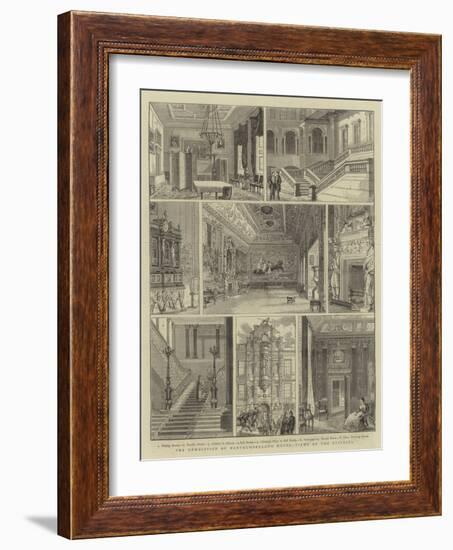 The Demolition of Northumberland House, Views of the Building-null-Framed Giclee Print